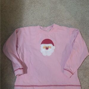 EUC Luigi Kids Pink Santa Sweatshirt